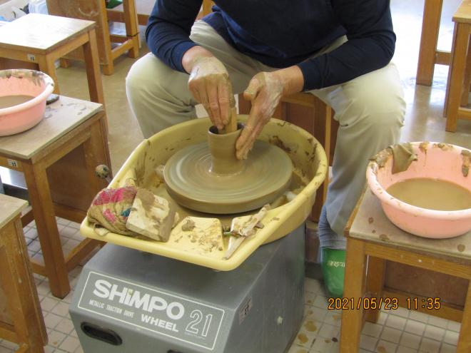 陶芸教室ロクロ