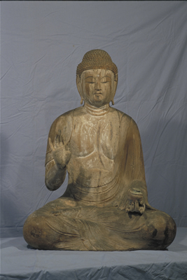木造薬師如来及両脇侍像の画像1