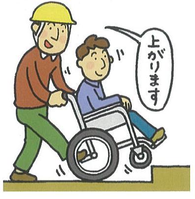 車いすの介助のポイントの画像2