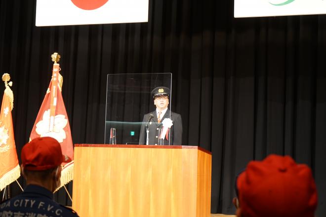団長訓辞の画像