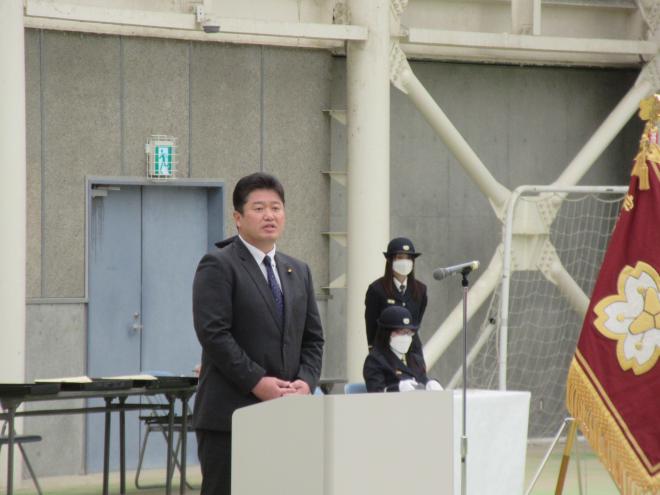山本議長挨拶の画像