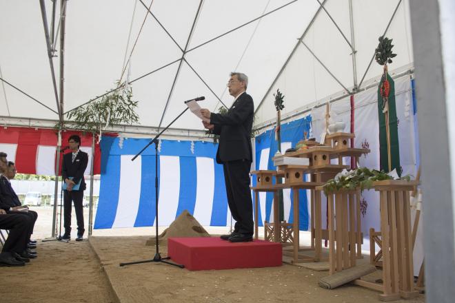 学校給食センター建設安全祈願祭