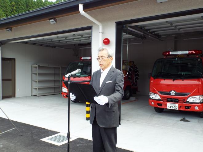 菟田野第3分団機庫引渡式