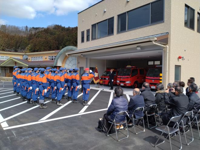 室生消防団第2分団機庫引渡式