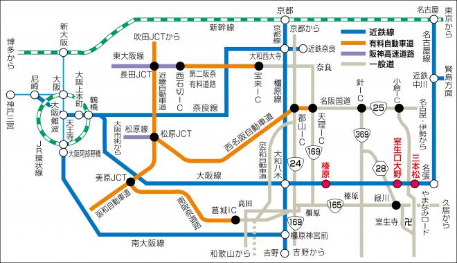 宇陀市アクセスマップ