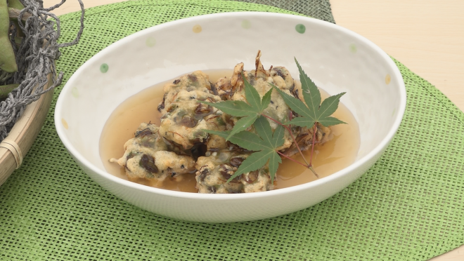 黒枝豆入りがんも
