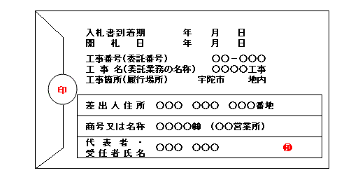 封筒（裏）