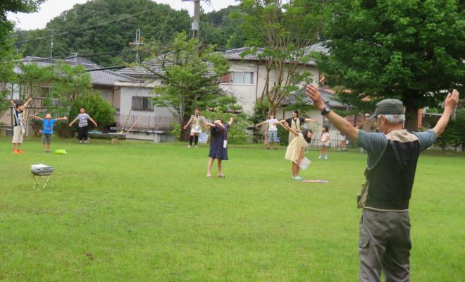 夏休みラジオ体操リレーに大勢の子ども達が参加の画像2