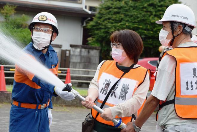 可搬式小型消防ポンプが貸与されましたの画像2