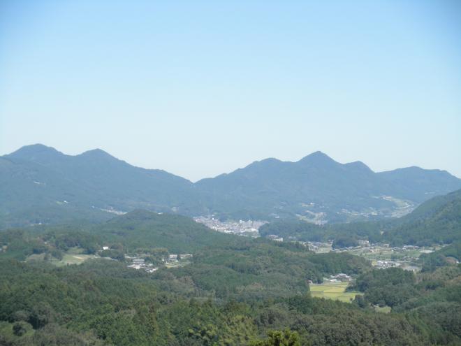 史跡宇陀松山城跡からの眺望