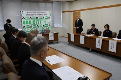 新生室生株式会社と宇陀市立病院による良質な医療提供に向けた連携協定式のようす