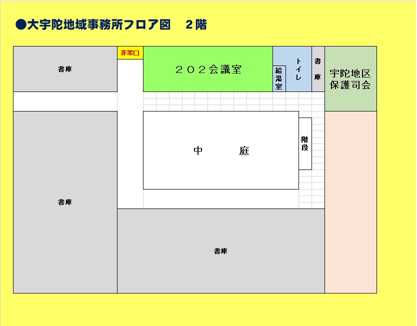 2F庁舎配置図