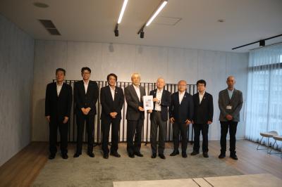 国道165号線中和津道路整備促進協議会副知事要望時の写真