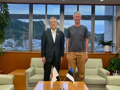 市役所来庁の様子