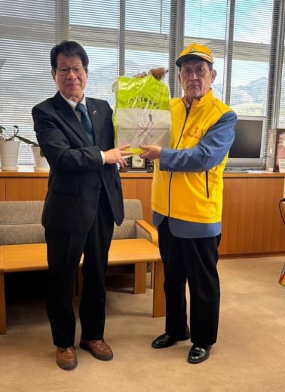 ランドセルカバー贈呈式